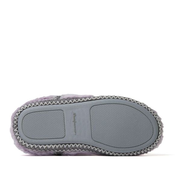 Dearfoams Women's Beth Faux Fur Fold Down Fuzzy Bootie House Slipper Boot - Picture 5 of 6